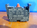  ALLEN-BRADLEY - 800F-X01 CONTACT BLOCK LATCH MOUNT SCREW TERMINATION 1NC Image