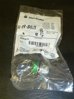  Allen Bradley 800FM-P3 Green Pilot Light Series A (Lot of 14) Image