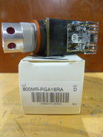  Allen Bradley 800MR-PGA16RA Armored Momentary Red Illuminated Pushbutton Image