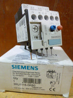  SIEMENS - 3RU1116-0KB0 OVERLOAD RELAY 1.25AMP Image