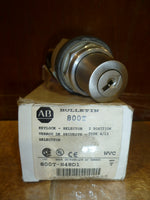  ALLEN BRADLEY - 800T-H48D1 SELECTOR SWITCH 30.5MM 4/13 2POS CYLINDER LOCK (MISSING KEY) Image