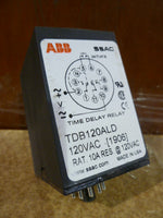  ABB - SSAC #TDB120ALD TIME DELAY RELAY 120VAC 10AMP 1-1023SEC Image