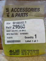  LMI - 29553 HEAD, 3.0 PVC 3/8 BALL Image