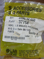  LMI - 37754 HEAD: 1.8 MOLDED PVC, W/PLATE Image