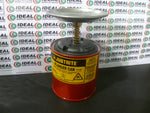 Justrite 10143 2 Pint Plunger Can w/Removable 5" Dispensing Pan Image