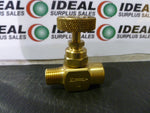  NORGREN - 17-001-114 VALVE, BRASS, PNEUMATIC HAND TURN VALVE, 1/2"" NPT Image