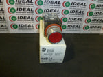  Allen Bradley 800MR-A6B Flush Head Pushbutton Switch Red Image