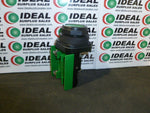  SWITCH, ALLEN-BRADLEY  800H-AR1D1P, SWITCH, 30.5MM, TYPE 4/4X/13, MOM. CONTACT PB, NON-ILLUM, GREEN Image
