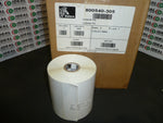  ZEBRA  800540-305 - LABEL, WHITE, ADHESIVE BACK, 4W X 3L, 12 ROLLS PER CASE, 6000 LABELS PER CASE 3 AVAILABLE Image