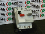  SIEMENS 3VE1010-2J - STARTER PROTECTOR, 2.5-4 AMP, 1NO/1NC, ITEM HAS SHELF WEAR Image