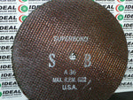  SPEEDCUT ABRASIVES A36SBXX - WHEEL, 10 X 3/32 X 5/8, 6112 MAX RPM, FOR HAND HELD GRINDING ONLY Image