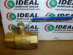  Milwaukee BA-475B 1" NPT Brass Ball Valve 600 PSI with Lever Handle Image