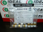  CONNECTOR, SMC PNEUMATICS KQ2H06-02S, TUBE TO PIPE 6.0000 MM PUSH-IN X .2500 / IN MALE BSPT BRASS/PLASTIC / KQ2H06-02SSMC CORPORATION MEXICO Image