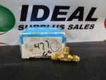  TEE, PARKER HANNIFIN 172P-4-2 TUBE TO, PIPEBRANCH BRASS .2500 IN FLARELESS / X.2500 IN FLARELESS X .1250 IN MPT Image