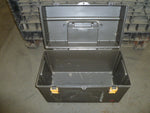  PLANO Portable Gray Plastic Tool Box 21"L x 11"W x 13"H NICE! Image