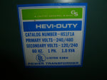  Hevi-Duty  HS1F1A Transformer 1.0 KVA 240/480 VOLTS 60 HZ Image