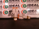  FITTING, SMC KQ2U01-34S, PIPE BRANCH PLASTIC/BRASS .1250 IN / PUSH-IN X .1250 IN PUSH-IN X .1250 IN / MPT Image