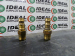  CONNECTOR, PARKER - 12HBL64 3/8 IN HOSE, ID, 1/4 IN PIPE SIZE, M, BRASS, BARBED Image