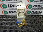  Master Lock 7KA 1-1/8" Wide Keyed Laminated Padlock 9/16" Shackle Length Image