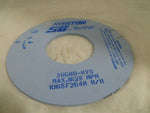  WHEEL, NORTON - 3SG80-KVS, SURFACE GRINDING WHEEL, MAX-1625 RPM, 106572648 11/11, 20"X 1/4", HOLE DIAMETER SIZE 8" Image