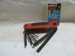  6 HEX KEYS, EKLIND - 25611, 6 HEX KEYS SIZES: 5/32", 3/16", 7/32", 1/4", 5/16", 3/8" ERGO FOLD Image