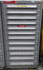  CABINET, LYON - STANLEY VIDMAR, 12 DRAWER, GRAY, 30''x 28''x59'' Image