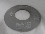  GRINDING WHEEL, NORTON -  002209, GRINDING WHEEL, MAX 1940 RPM, 002209 2/95, 37C320 J9B4, 18" WHEEL DIAMETER X 8" HOLE DIAMETER X 1/2" THICK Image