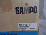  MONITOR, SAMPO - KM511L1, 15" CRT COLOR MONITOR W/CORDS AND BASE Image