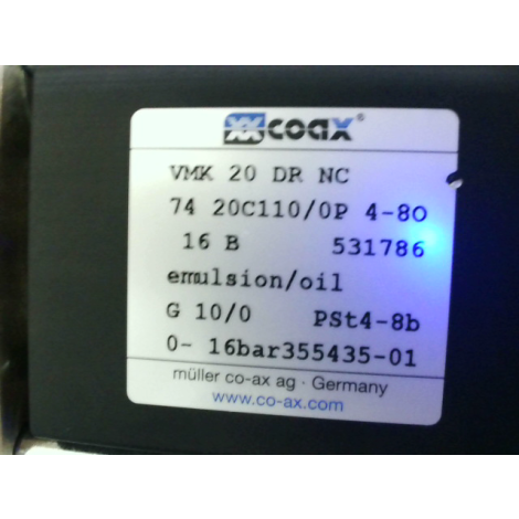 Co-Ax VMK 20 DR NC Pneumatic Valve 3-Way 1"NPT - New No Box