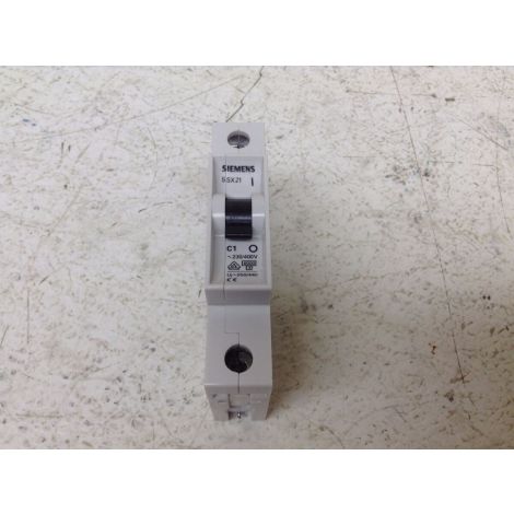Siemens 5SX21C1 Miniature Circuit Breaker 1 Pole 1A 230/400V