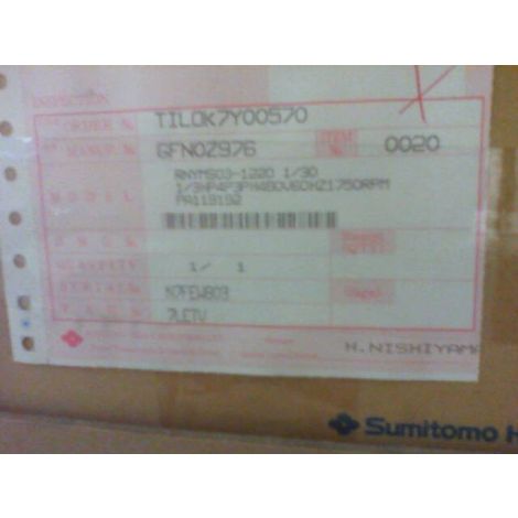 Sumitomo RNYMS03-1220 Induction Motor - Sealed in Factory Packaging