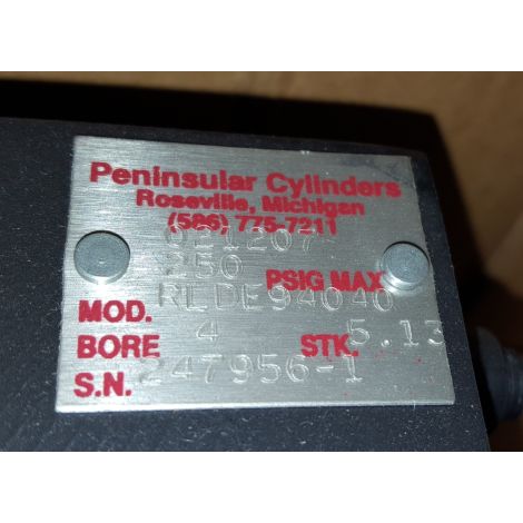 Peninsular Cylinder Company Pneumatic Air Cylinder RLDE94040 - New in Box