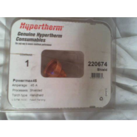 Hypertherm 220674 Powermax45 45A Shield/Deflector Handheld Torch Type