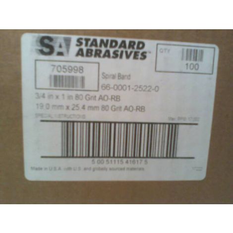 Standard Abrasives 705998 A/O Spiral Band - New in Box