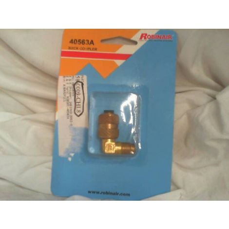 Robinair 40563A Quick Coupler 90 Degree Elbow - New In Box