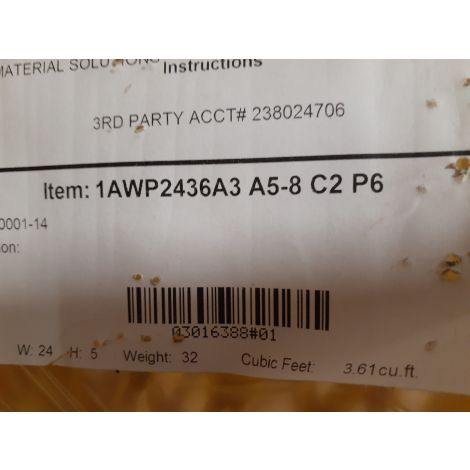 Cotterman 1AWP2436A3 A5-8 C2 P6 Steel Work Platform - New in Box