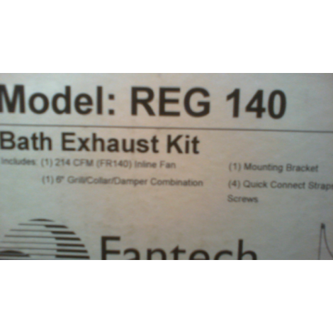 Fantech REG140 New In Box