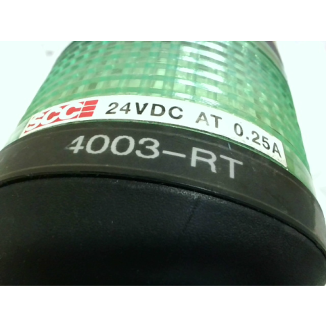 Static Controls 4003-RT Stack Light Red-Yellow-Green 24VDC - Used