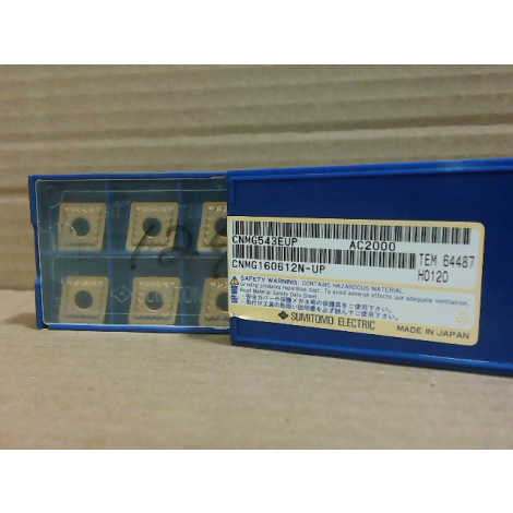 Sumitomo CNMG543EUP AC2000 Carbide Inserts (10 PCS) - New In Box