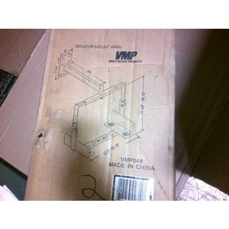 Video Mount Products VMP048 Wall Mount for Monitor 13-20" 75lb. - New In Box