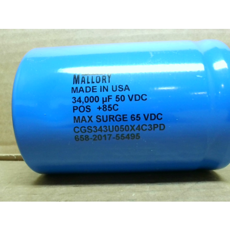 Mallory  CGS343U050X4C3PD Capacitor - New No Box