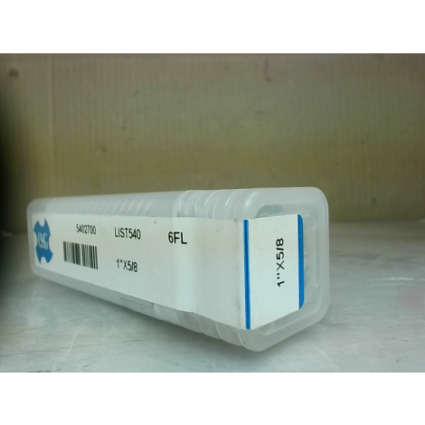 OSG 5402700 Sq. End Mill Single End Cobalt 1" x 5/8" - New In Box