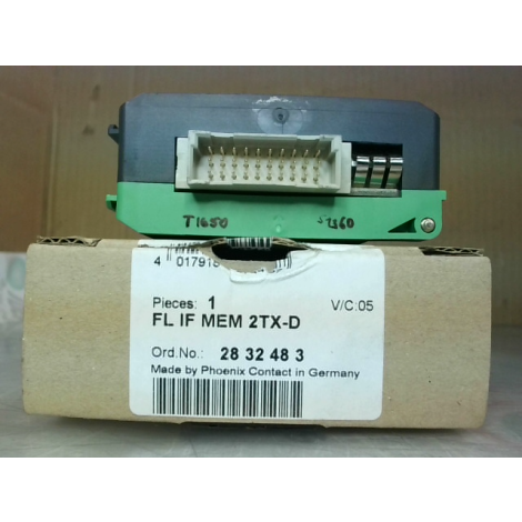 Phoenix Contact FL IF MEM 2TX-D Memory Module 2832483 - New In Box