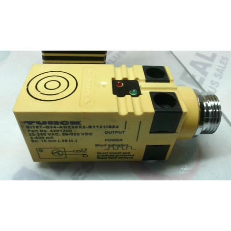 Turck BI10T-Q34-ADZ30X2-B1131/S34 Inductive Proximity Sensor - New In Box