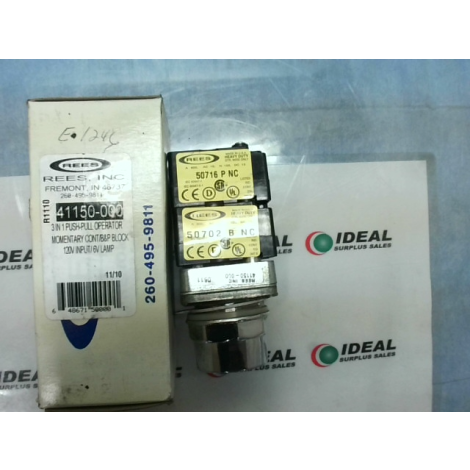 REES 41150-000 3-in-1 Lockable Illuminated Push Button Control  - New In Box