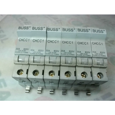 Buss CHCC1 Fuse Holder 30A 600V (6 PCS) - New No Box