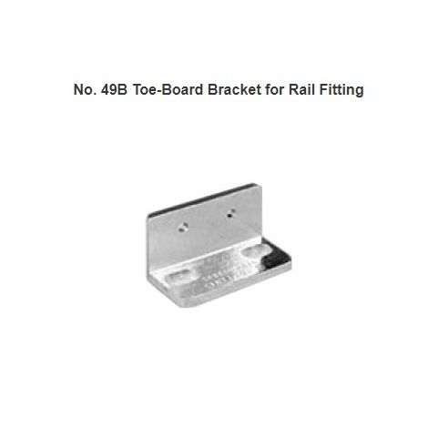 Hollaender 49B-8 1-1/2" IPS Toe-Board Bracket for Rail Fitting 1-1/2" Pipe Size - New No Box