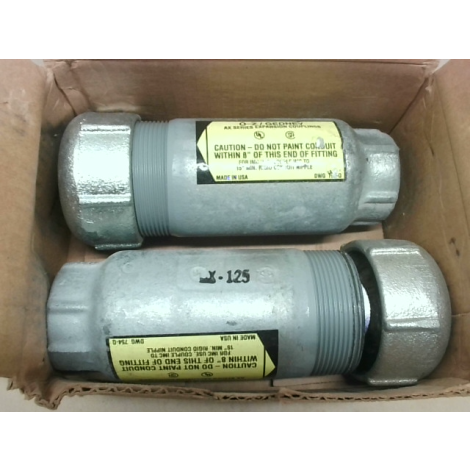 O-Z/Gedney AX-125 (2 Pcs) 1-1/4" Expansion Coupling - New In Box