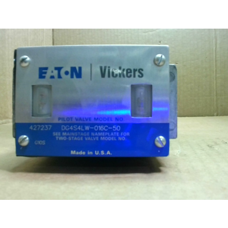 Vickers DG4S4LW-016C-50 Directional Solenoid 2 Stage Control Va - Used