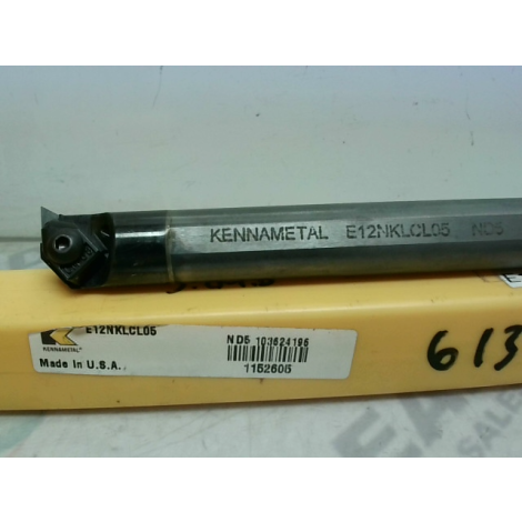 Kennametal Top Notch E12NKLCL05 K Boring Bar 0.750" Diameter - NEW IN BOX